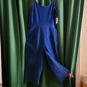 Blue Denim Sleeveless Dress